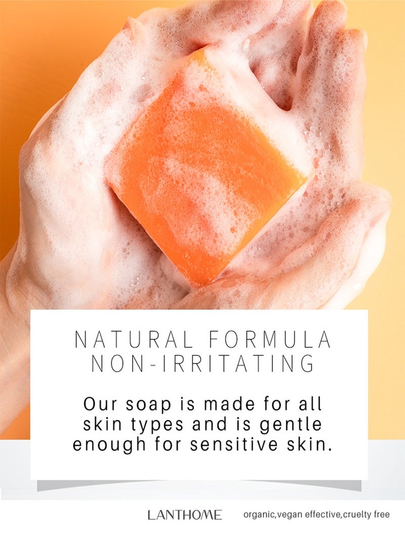 Lanthome Turmeric Soap Facial Soap Handmade Soap - Deep Skin Cleansing - Image 4