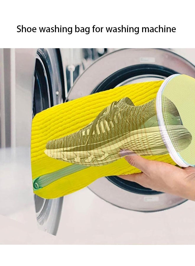 2 Pack Shoe Washing Bag for Washing Machine, Laundry Shoe Bag For Washer and Dryer, Portable Reusable Shoe Care Bag for All Shoe Types and Sizes - Image 3