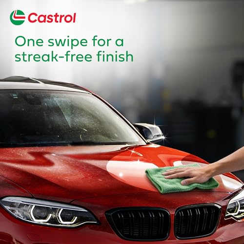 Castrol Microfibre Cloth for Cleaning | 400 GSM Thick Lint & Streak-Free Multipurpose and Reusable Cloth | High Water Absorption and Retention for Effortless Cleaning (Pack of 3, 40x40cm) - Image 5
