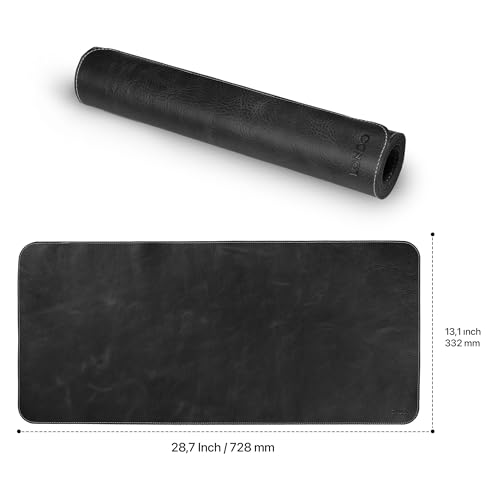 Londo Top Grain Leather Extended Mouse Pad – Large Desk Mat for Office & Gaming, Smooth Writing Surface, Non-Slip Base, Durable & Stylish Workspace Accessory - Image 2