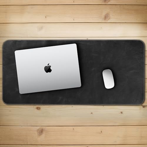 Londo Top Grain Leather Extended Mouse Pad – Large Desk Mat for Office & Gaming, Smooth Writing Surface, Non-Slip Base, Durable & Stylish Workspace Accessory - Image 5