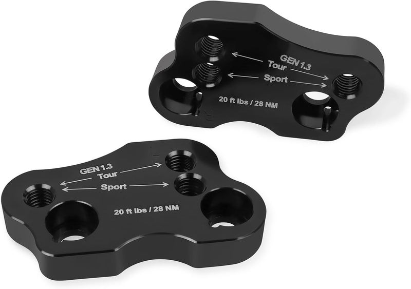 HAONEL Handlebar Risers CNC Aluminum for Honda Goldwing 1800 GL1800 (2018-2023) - Black Extension Adapters - Image 1