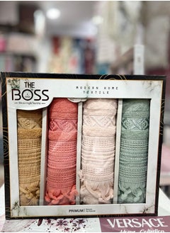 BOSS Towel Set, consisting of 4 pieces, 100% cotton 