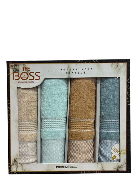 Towel Set, consisting of 4 pieces, 100% cotton