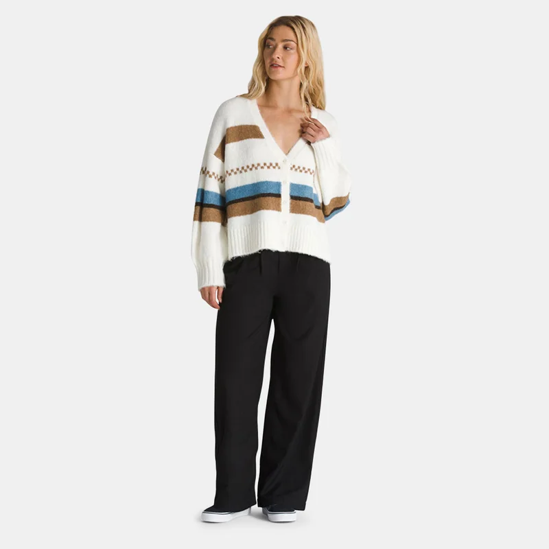 Vans White Women's Valerie Stripe Cardigan for Women | Best Price UAE