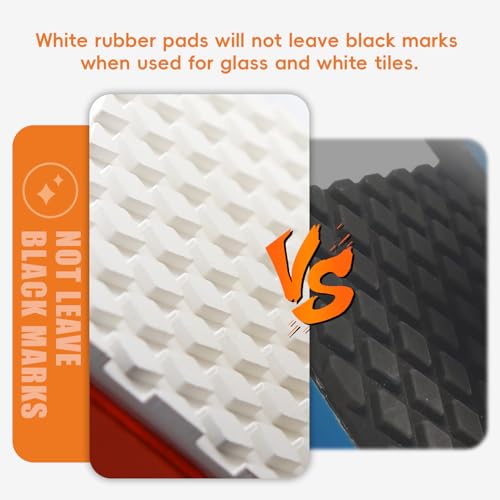 SDRTOP 2 Pieces Granite Carrying Clamps with White Rubber-lined, Double Handed Stone Panel Carry Lifter Tools, Heavy Duty lifting clamps for Marble, Glass, Slabs and Plywood - Image 3