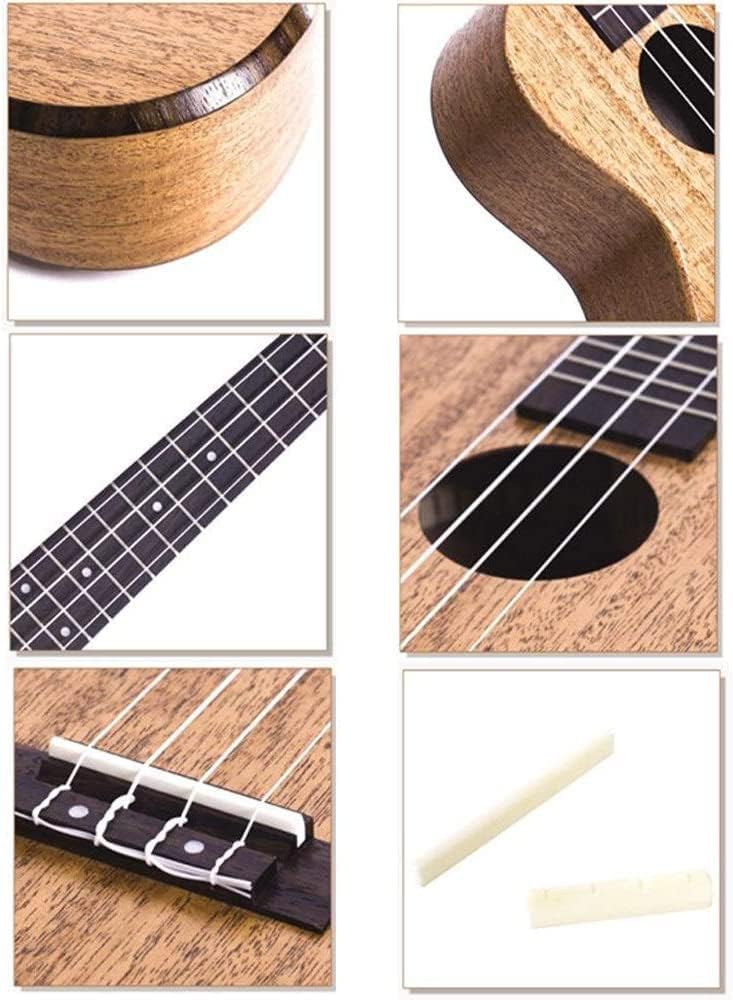 MEGARYA 24 Inches Mahogany Wood Concert Ukulele with Gig Bag for Beginners - Image 4