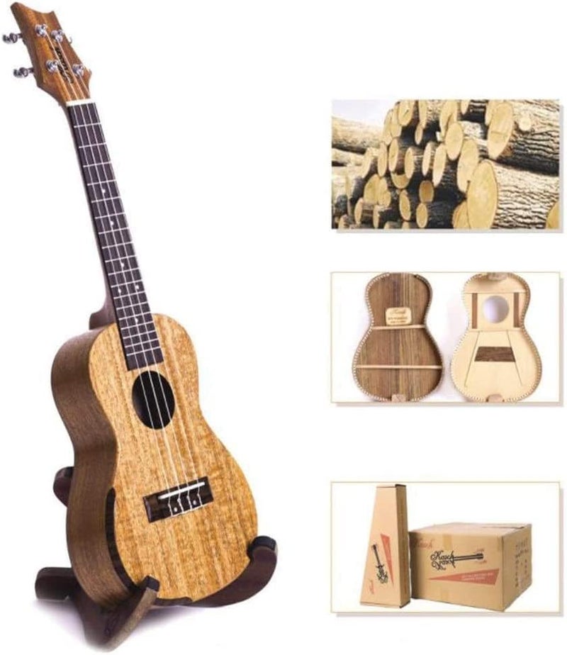 MEGARYA 24 Inches Mahogany Wood Concert Ukulele with Gig Bag for Beginners - Image 2