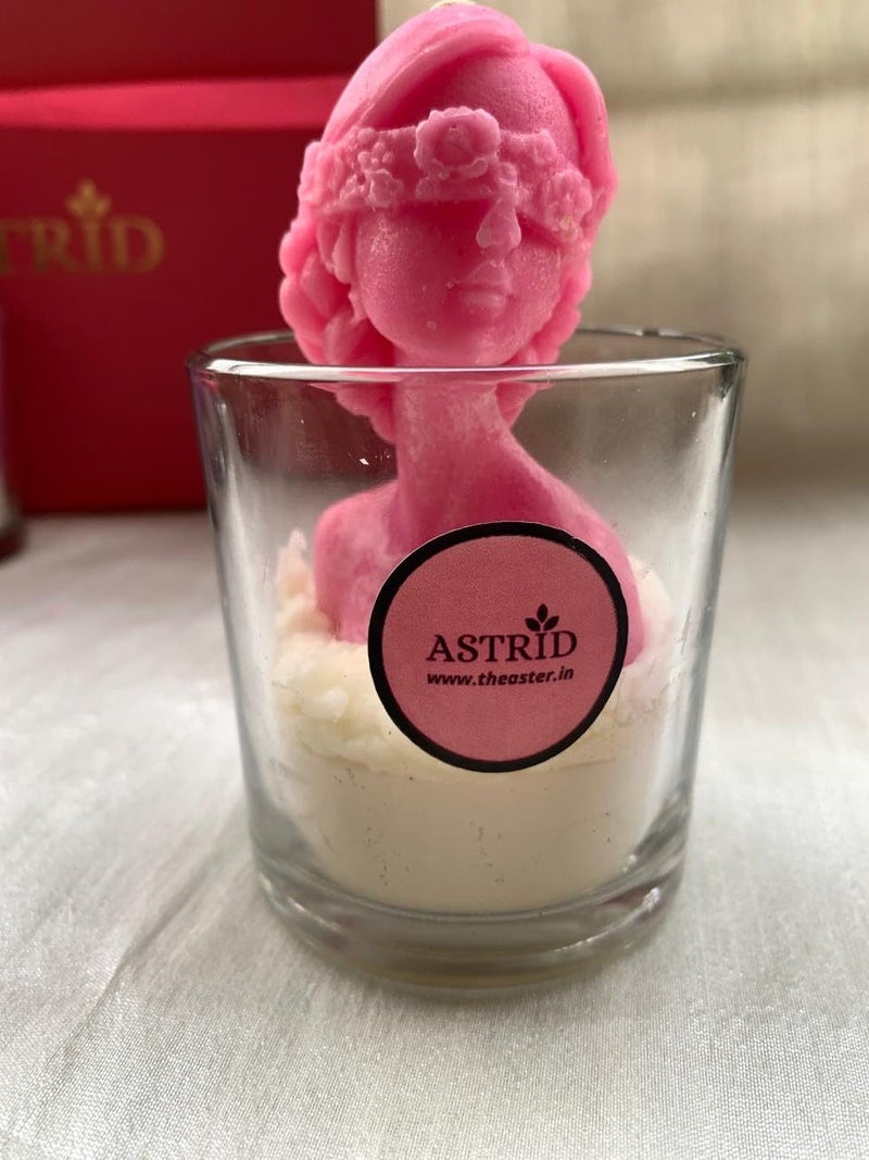 Astrid Radiant Muse Candle by Astrid Handcrafted Womens Day Candle Aromatherapy Gift for Empowerment and SelfCare Elegant Sculpted Design Rose and Geranium - Image 3