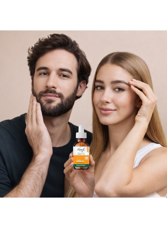 HERBAL mood 100% Pure Natural Jojoba Oil | Face, Body, Hair, Beard, Nails | Vegan and Cruelty Free | Glass Bottle - Image 5
