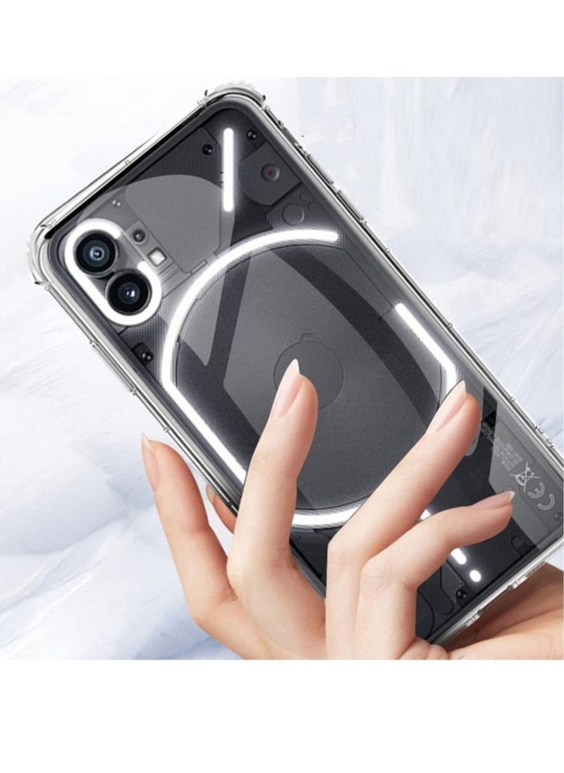 Raxoom Case for Nothing Phone 1, [360 Degree Protection] Ultra Thin HD Clear Soft TPU Shockproof Case cover (Transparent) - Image 4