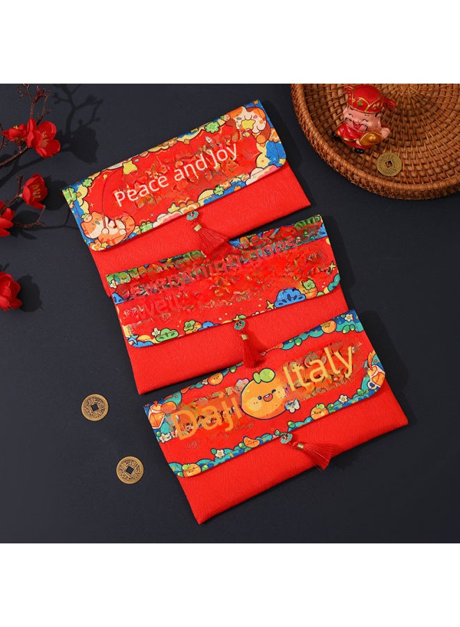 New Dragon Spring Festival Ten Thousand Yuan Red Envelope Creative High-end Cartoon Fabric New Year Lucky Money Gift - Image 2