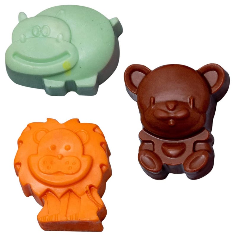 SCIIAN Bath Soap for Baby || Handmade Kids Toys Bath Scented Soaps || Kids Bath Accessories for Boys and Girls || kids soap for skin whitening ||(Pack of 3) - Image 1