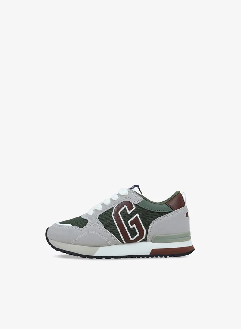 GAP Boys' Colourblock Sneakers with Lace-Up Closure - NEW YORK II