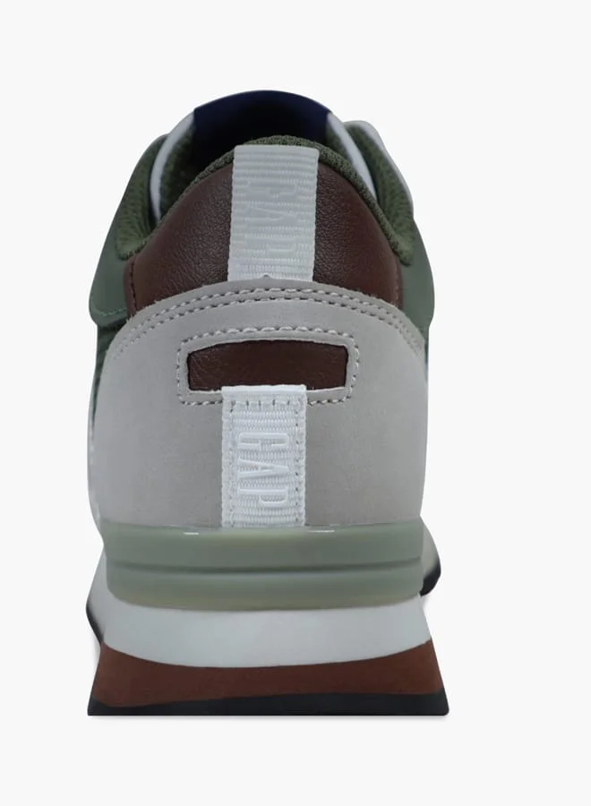 GAP Boys' Colourblock Sneakers with Lace-Up Closure - NEW YORK II