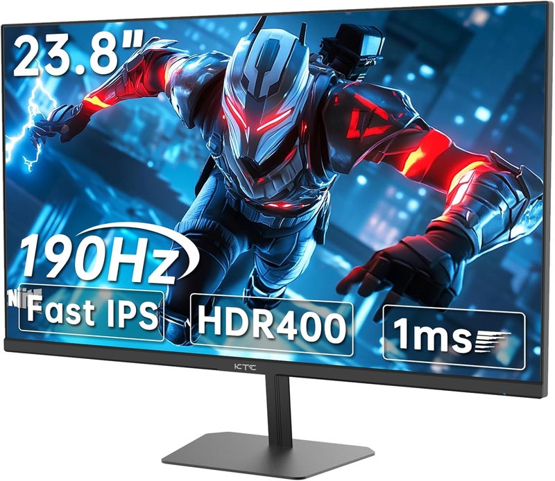 KTC 24 inch 190Hz/180Hz Gaming Monitor,HDR 400 Fast IPS Screen,FHD 1080P Monitor,133% sRGB,AdaptiveSync,1ms Response Time,HDMI *2&DP*1,Tilt Adjustable, Eye Care - Image 1