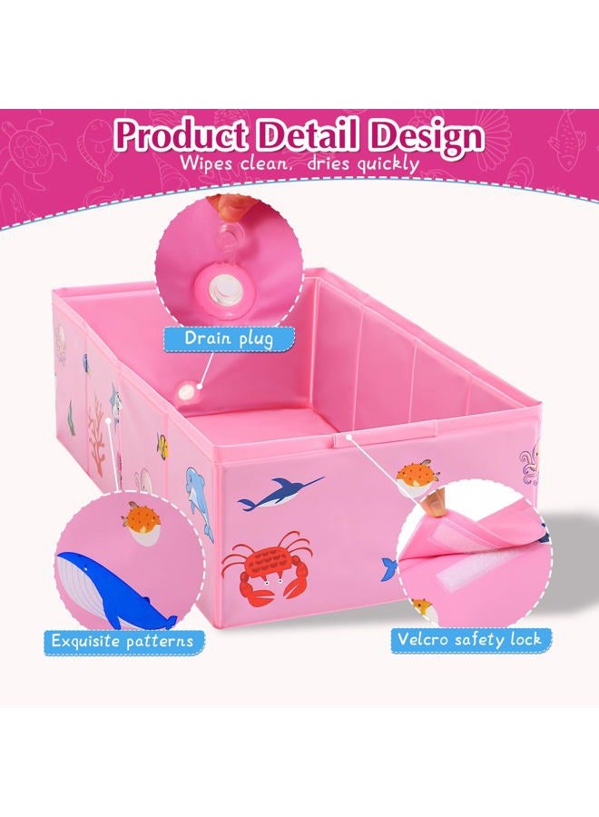 Tohetsuzp Foldable Baby Bathtub, Toddler Folding Tub, Lightweight Portable Bathtub for Kids and Travel - Image 3