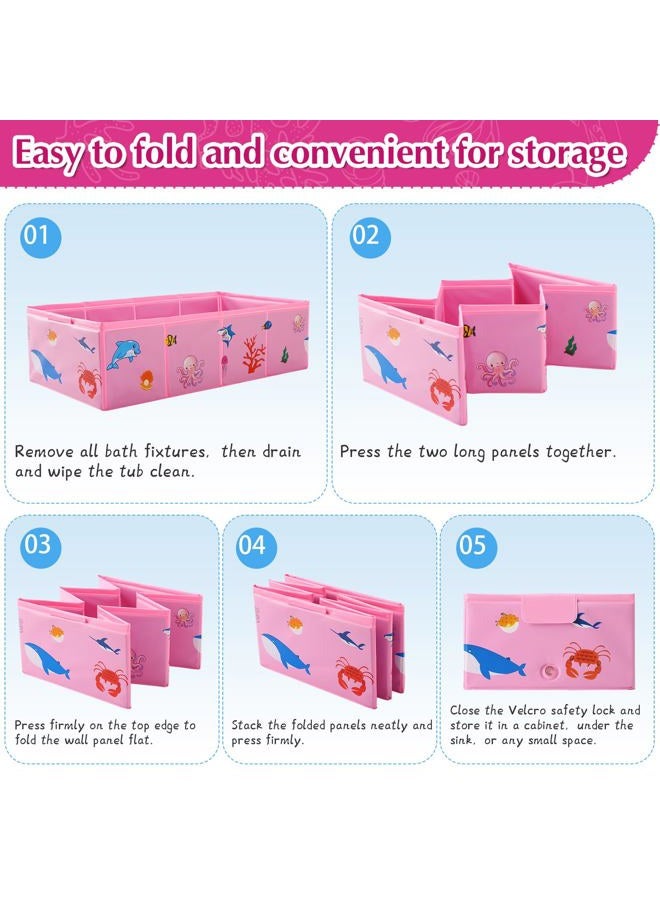 Tohetsuzp Foldable Baby Bathtub, Toddler Folding Tub, Lightweight Portable Bathtub for Kids and Travel - Image 5