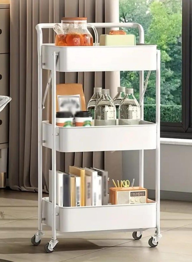 Prince 3 Tier Utility Cart Rolling Storage - Image 2