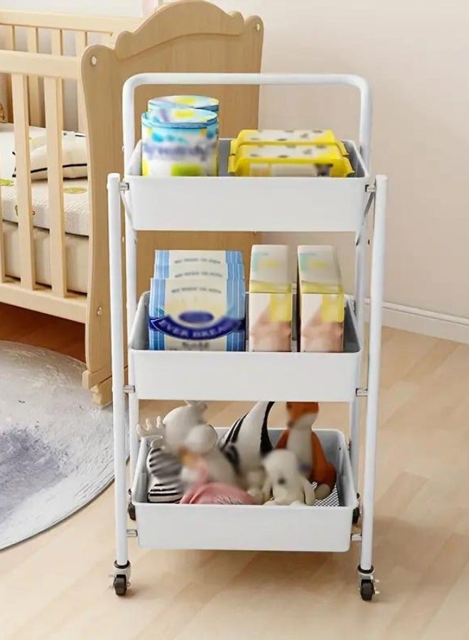 Prince 3 Tier Utility Cart Rolling Storage - Image 5