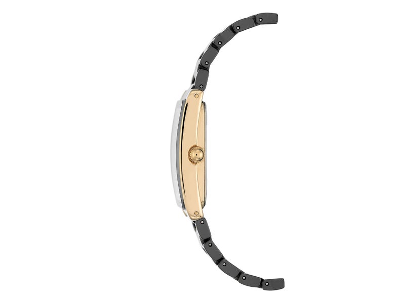 Anne Klein Women's AK/2952BKGB Gold-Tone and Black Ceramic Bracelet Watch - Image 1