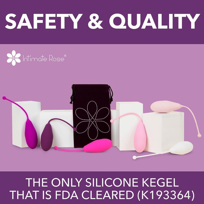 Intimate Rose Kegel Balls for Women Pelvic Floor Strengthener and Weights Exerciser for Tightening Control Set of 6 Silicone Kegel Devices for Women Premium Trainer for Beginners Advanced - Image 3