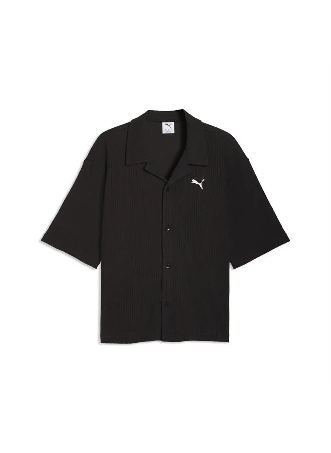 Puma PUMA Black Wardrobe Essentials Boxy Shirt Men for Men | Best Price UAE