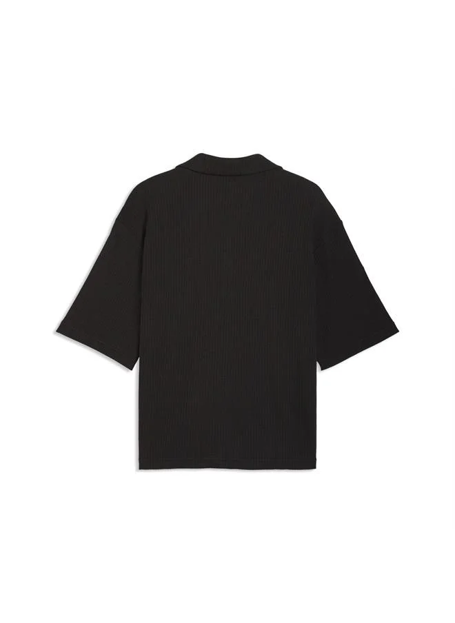 Puma PUMA Black Wardrobe Essentials Boxy Shirt Men for Men | Best Price UAE
