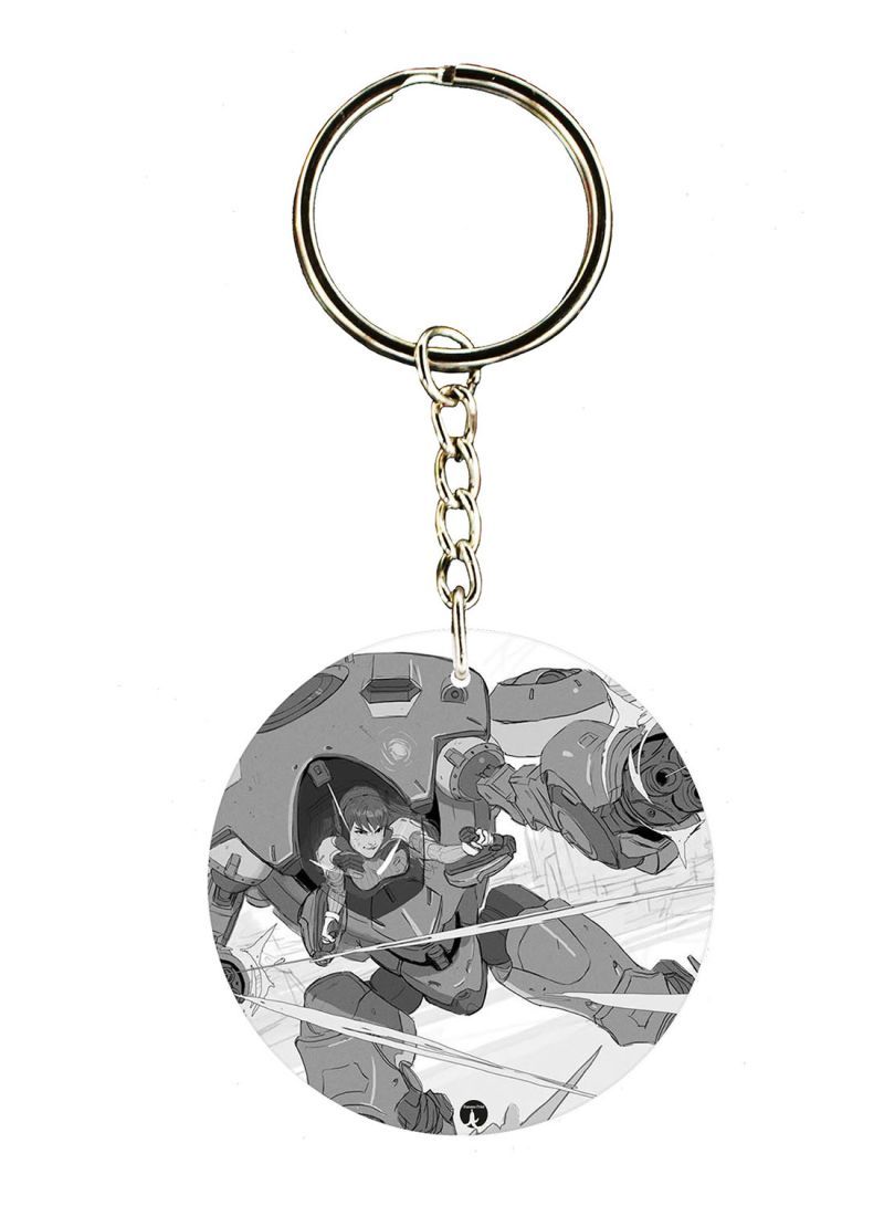 Overwatch Double Side Printed Keychain