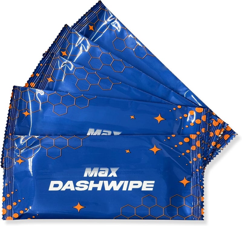 MAX MANUFACTURING Car Wash Wipes with Refreshing Lemon Scent, Pack of 100 Individually Wrapped Wipes, Dashboard Car Accessories Travel Essentials - Image 1