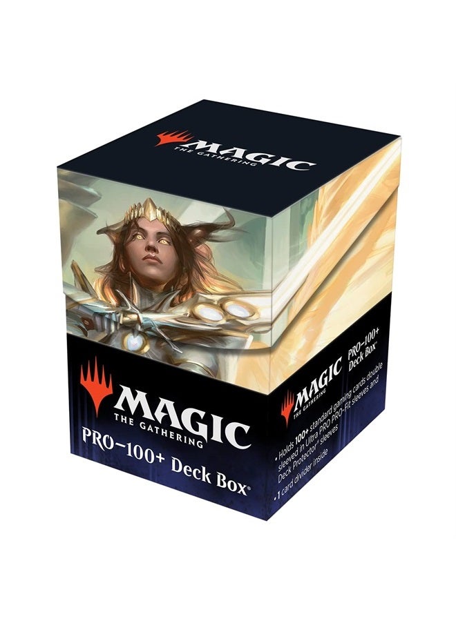 Ultra Pro March of the Machine 100+ Deck Box ft. Archangel Elspeth for MTG, Store & Protect Gaming Cards, Valuable Trading Cards, Self Locking Lid, Store 100 Double Sleeved Cards 