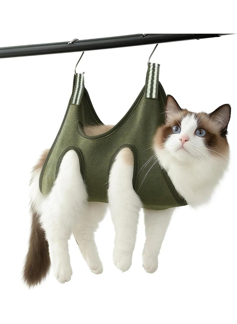 SUNSAR Cat Grooming Bag, Pet Grooming Hammock Cat Groming Bag Large Dog Groming Hammock, Cats Groomiing Hammockk for Dog & Cats Trim Nails - Image 1