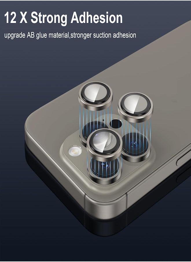 Camera lens protector for iPhone 15 Pro Max and iPhone 15 Pro, suitable for the case to protect the camera against shocks