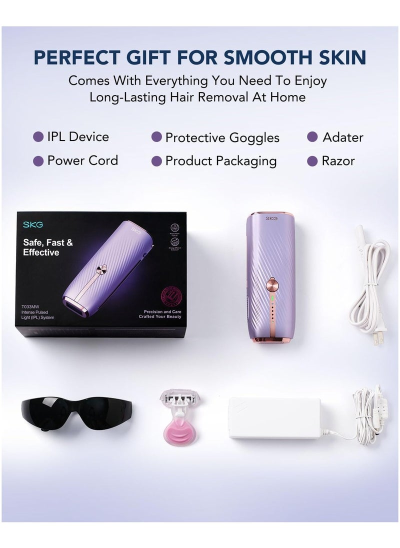 SKG Laser Hair Removal Device (T033MW) - IPL Technology, Customizable Settings & fast Treatments - Salon Quality Hair Removal Device - pzsku/ZC23BAA32D1859B5B4FD6Z/45/_/1740044499/b090856c-cb33-4ea9-9f7a-56dcee1f42a7