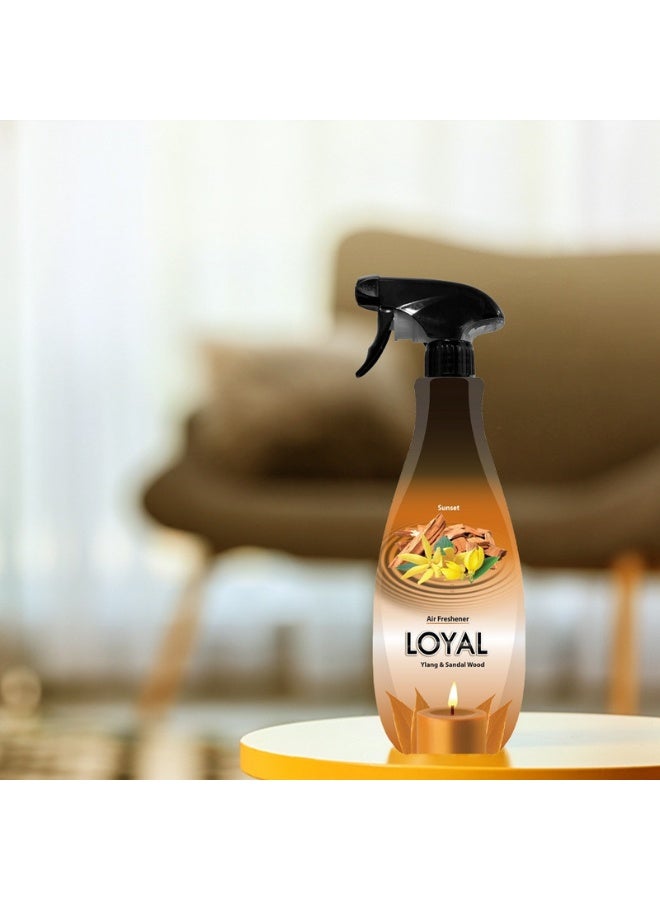 loyal معطر هواء مركز غروب الشمس برائحة اليلانغ وخشب الصندل - 450 مل - Image 2