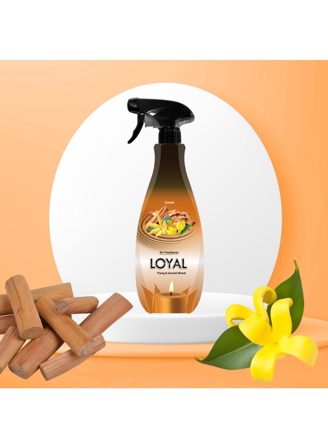 loyal معطر هواء مركز غروب الشمس برائحة اليلانغ وخشب الصندل - 450 مل - Image 3