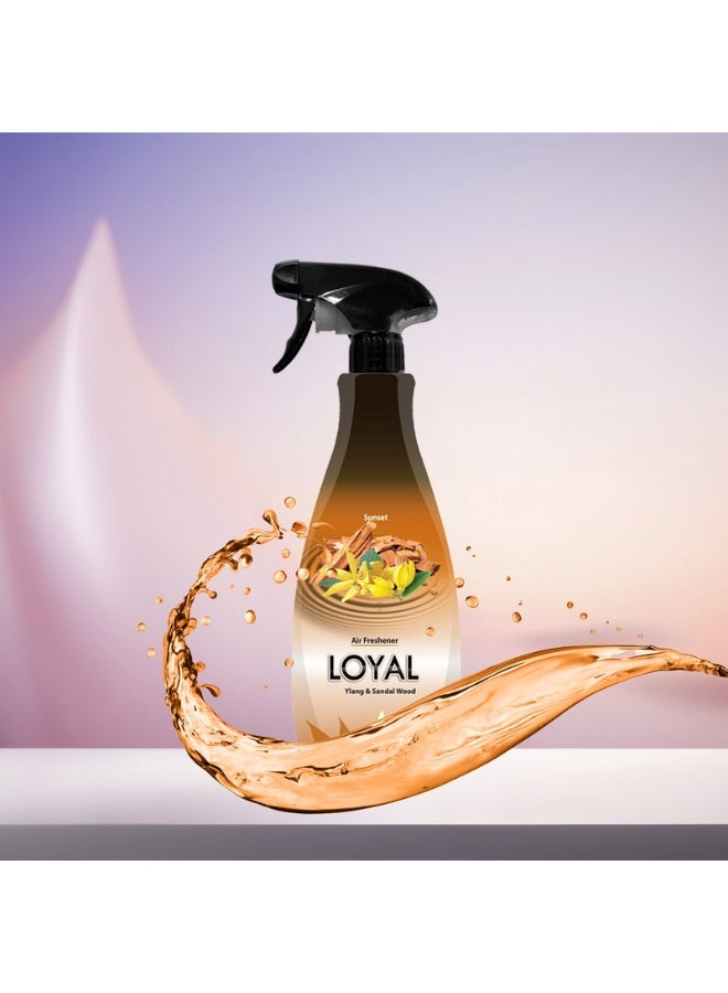 loyal معطر هواء مركز غروب الشمس برائحة اليلانغ وخشب الصندل - 450 مل - Image 4