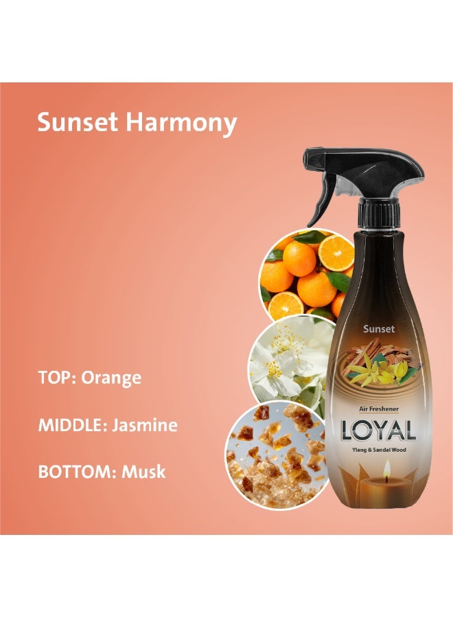 loyal Concentrated Air Freshener Sunset With Ylang & Sandal Wood Scent - 450ml - Image 3
