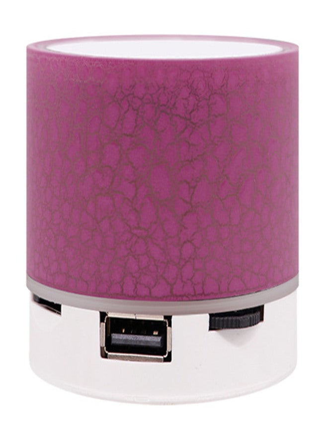 A9 Crack Pattern Mini Speaker Colorful Light Support U Disk TF Card AUX Port Wireless Portable Loudspeaker Box - Image 1