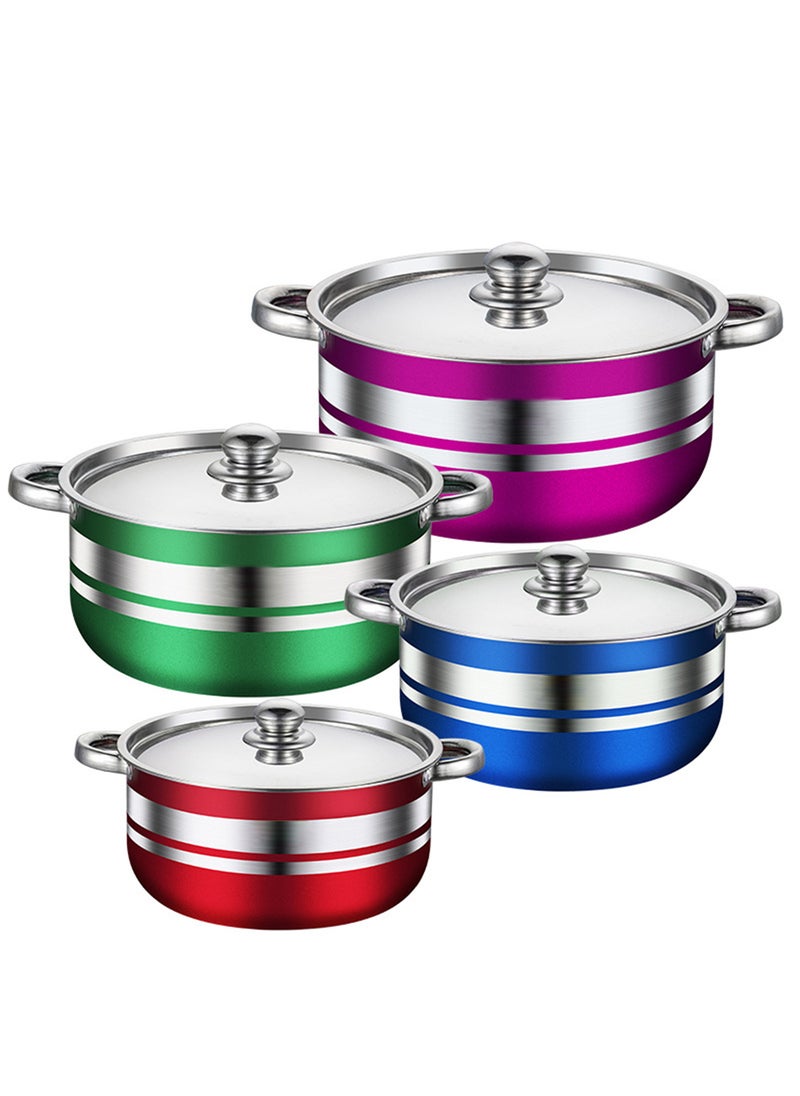 Sharpdo Pots and Pans Set, Household Soup Pot Combination, Suitable for Various Stoves  - Image 1