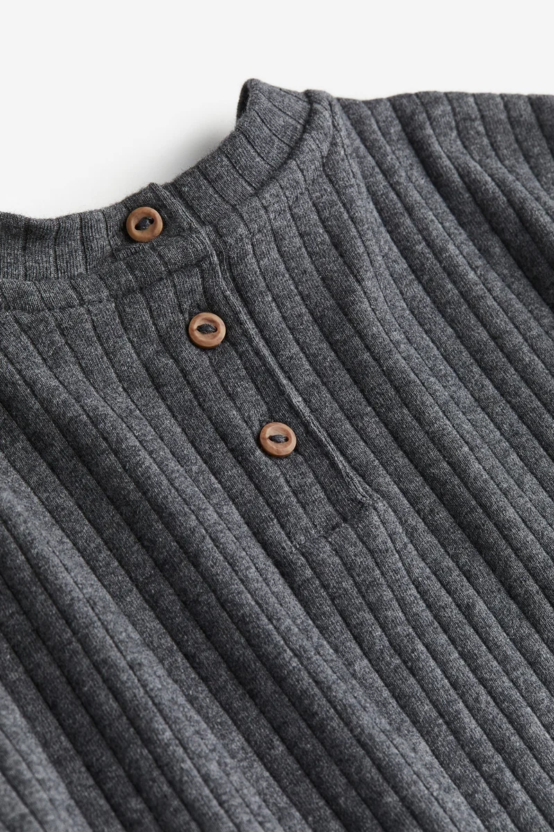 H&M 2-piece ribbed jersey set