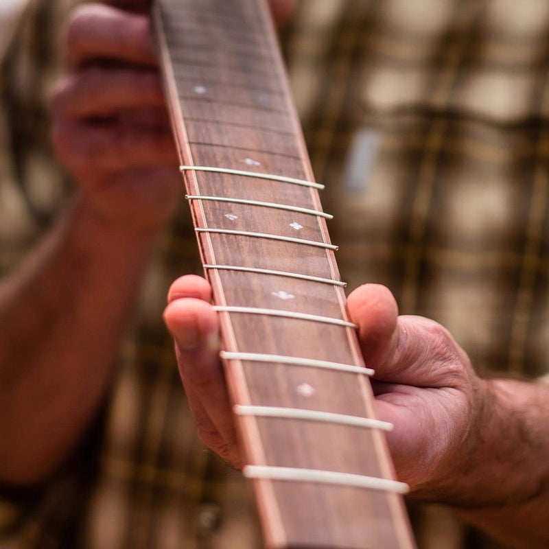 StewMac Pre-Cut and Pre-Radiused Fretwire Set, Wide/Highest, 12" Radius, 24-pieces - Width .110" (2.79mm) Crown .053" (1.35mm) Tang .074" (1.88mm) - Image 4