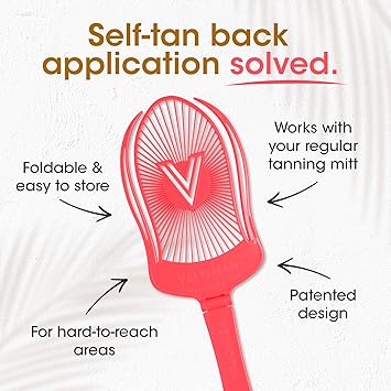 Velvotan مطبق تان للظهر يستخدم مع أي قفاز تان مزيف تطبيق ذاتي للتان للمناطق الصعبة الوصول يد خالية من الإجهاد قابلة لإعادة الاستخدام - Image 2
