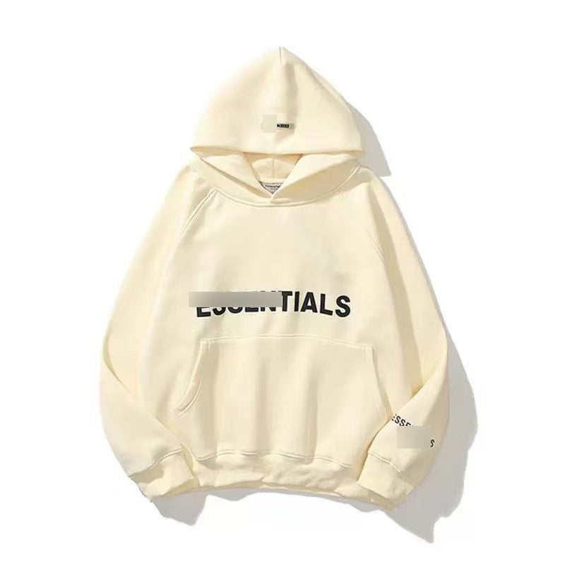2024 Autumn Winter Unisex Hoodie Casual Loose Fit Sweatshirt khakis with logo  - Image 1