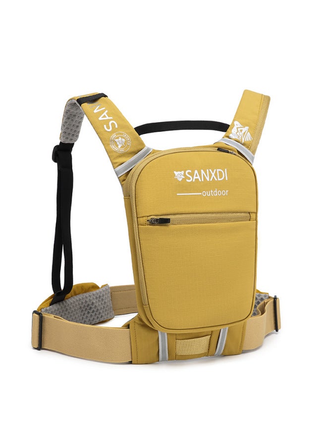 Generic SANXDI Running Backpack Outdoor Hiking Climbing Backpack Women's Lightweight Riding Water Bag Cross-country Running Backpack For Men-Color:Yellow-Capacity:5L  - Image 3