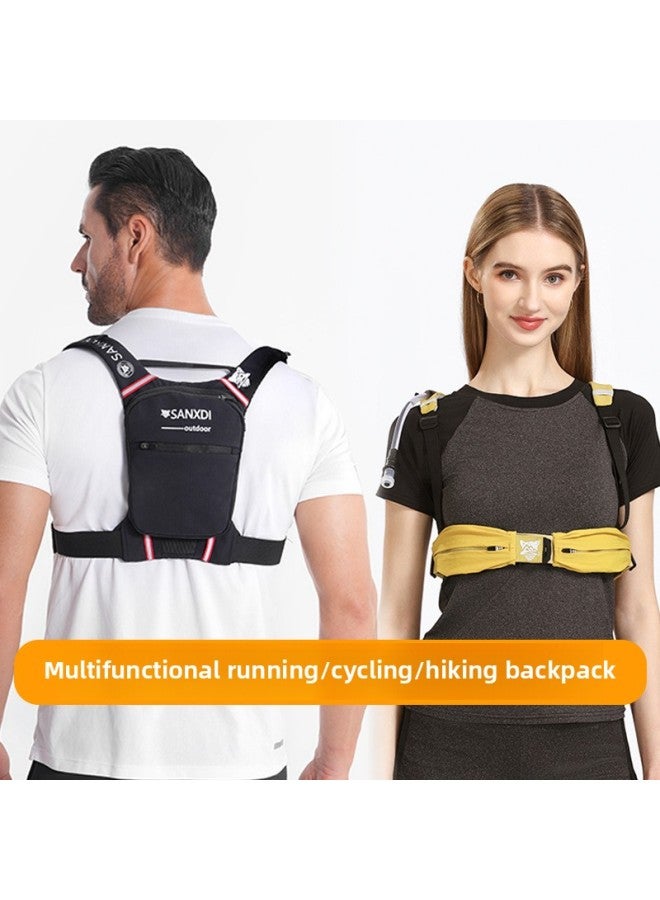 Generic SANXDI Running Backpack Outdoor Hiking Climbing Backpack Women's Lightweight Riding Water Bag Cross-country Running Backpack For Men-Color:Yellow-Capacity:5L  - Image 2