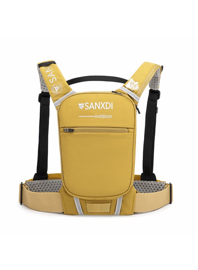 Generic SANXDI Running Backpack Outdoor Hiking Climbing Backpack Women's Lightweight Riding Water Bag Cross-country Running Backpack For Men-Color:Yellow-Capacity:5L  - Image 1