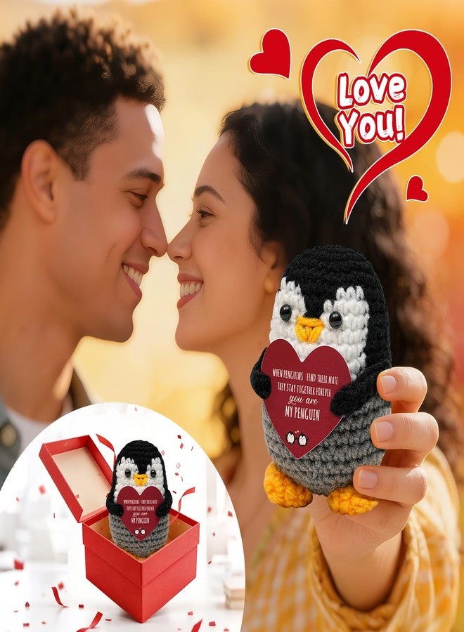 ويز بي بي كيو تي هدايا عيد الحب له ولها، بطريق كروشيه يدوي الصنع، هدايا عيد الحب للحبيب والحبيبة، دمية بطريق قطيفة للدعم العاطفي، هدايا عيد الميلاد للرجال والنساء - Image 4
