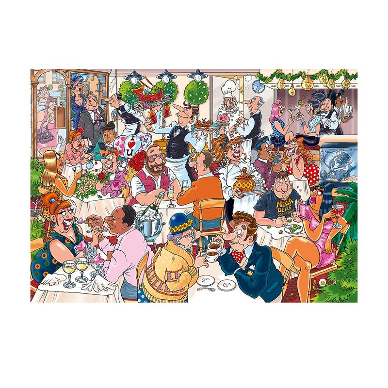 jumbo Wasgij Mystery 26  Date Night! - 1000 Piece Jigsaw Puzzles For Adults - Fun Challenging & Brainteasing Adults Jigsaw Puzzle - Puzzle What Happens Next - 100% Recycled Cardboard - 1000Pcs - Jumbo - Image 3