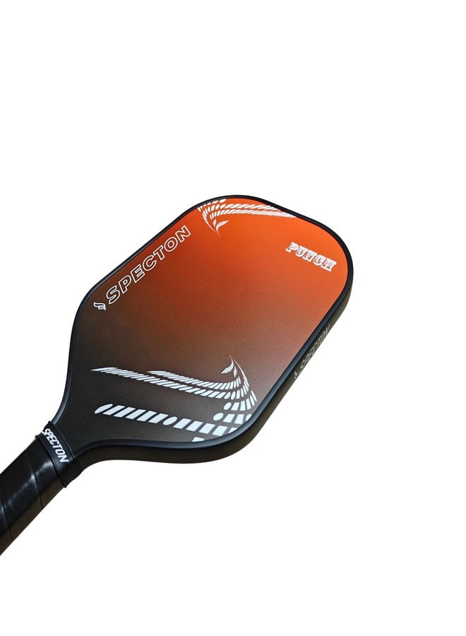 Specton Punch Pickleball Paddle, Fiberglass with PP Honey Comb Core, Lightweight, Cushion Comfort Grip with 10mm Thickness, Ideal for Indoor/Outdoor Play, 220gram (Randiant Orange) - Image 5